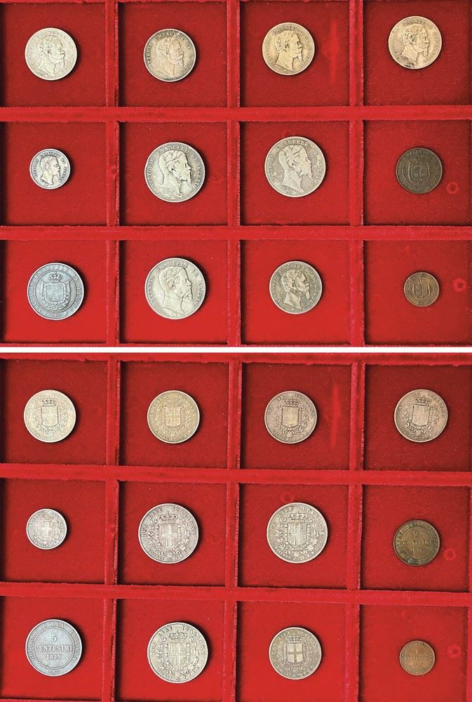 FIRENZE - VITTORIO EMANUELE II DI SAVOIA, 1859-1861. Lotto di dodici monete.  - Asta Numismatica - I - Cambi Casa d'Aste