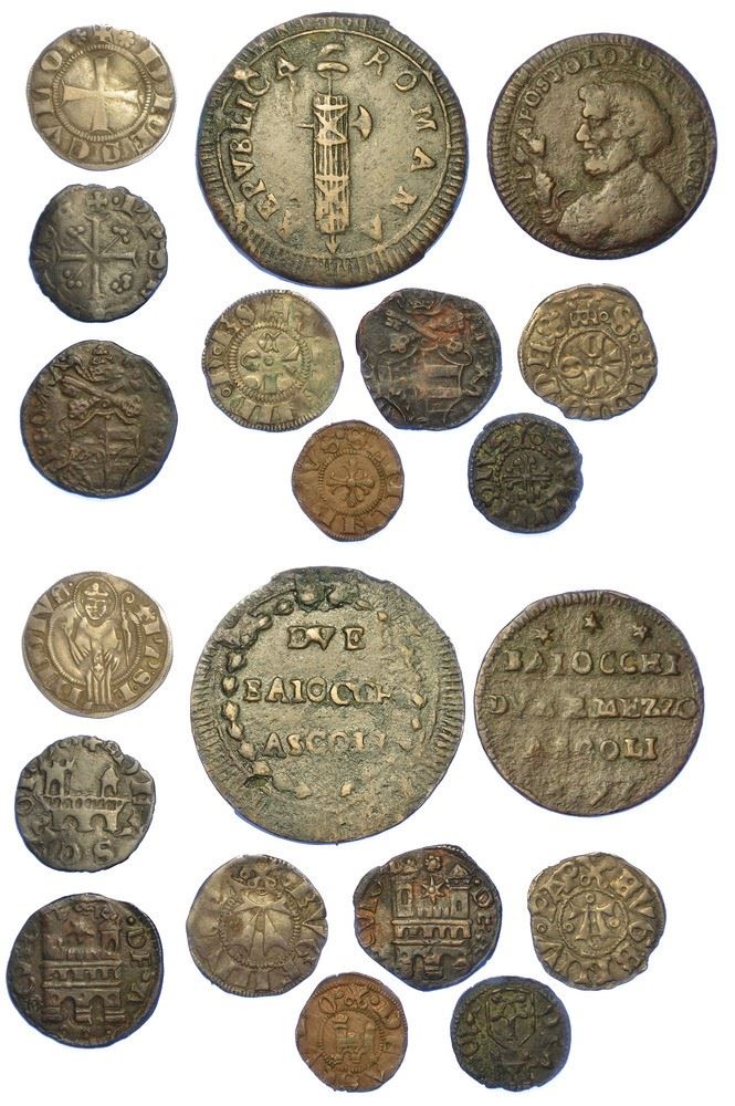 ASCOLI. Lotto di dieci monete.  - Asta Numismatica - I - Cambi Casa d'Aste