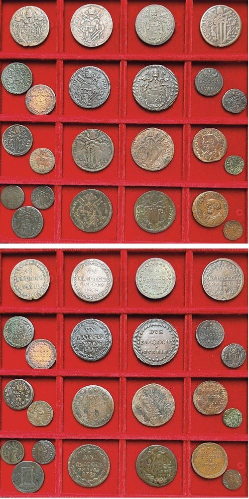 GUBBIO. Lotto di 23 monete.  - Auction Numismatics - I - Cambi Casa d'Aste