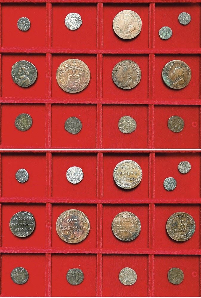 PERUGIA. Lotto di tredici monete.  - Asta Numismatica - I - Cambi Casa d'Aste