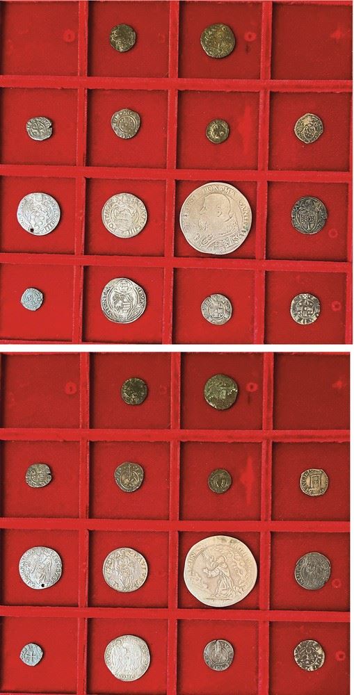 ROMA - XIII/XVI SECOLO. Lotto di quattordici monete.  - Auction Numismatics - I - Cambi Casa d'Aste