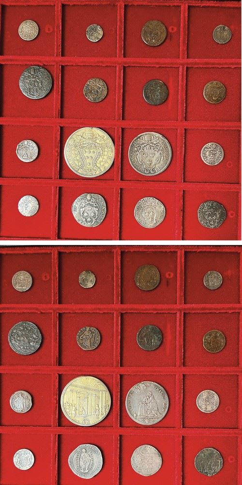 ROMA - XVII SECOLO. Lotto di sedici monete.  - Asta Numismatica - I - Cambi Casa d'Aste