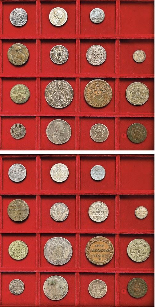 ROMA - XVIII SECOLO. Lotto di quindici monete.  - Asta Numismatica - I - Cambi Casa d'Aste