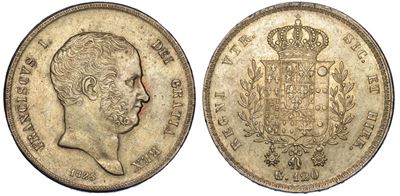 Napoli. Francesco i di Borbone, 1825-1830. Piastra da 120 Grana 1825.