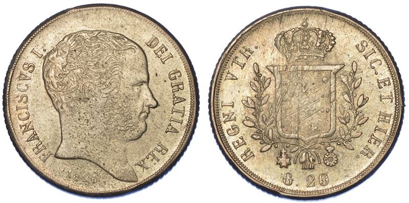 NAPOLI. FRANCESCO I DI BORBONE, 1825-1830. Tarì 1826.  - Asta Numismatica - I - Cambi Casa d'Aste