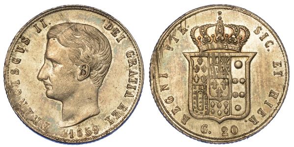 NAPOLI. FRANCESCO II DI BORBONE, 1859-1860. Tarì 1859.