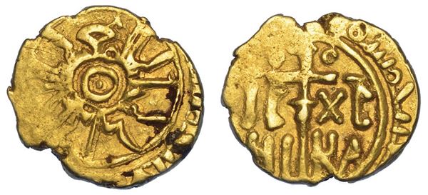 MESSINA. GUGLIELMO I, 1154-1166. Tarì, anno 1154.