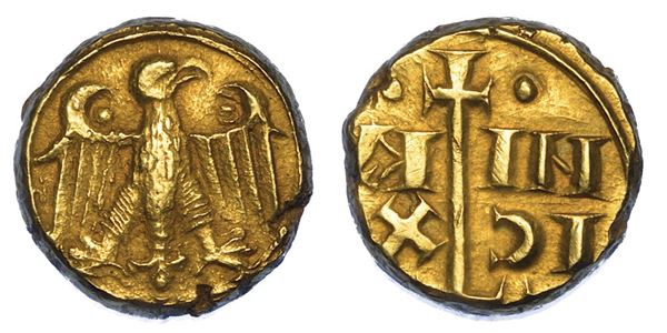 MESSINA. FEDERICO II, 1197-1250. Multiplo di tarì.