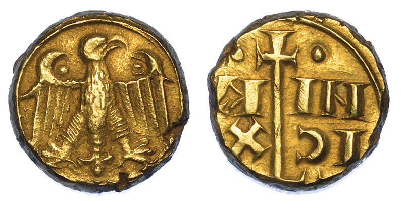 MESSINA. FEDERICO II, 1197-1250. Multiplo di tarì.  - Asta Numismatica - I - Cambi Casa d'Aste