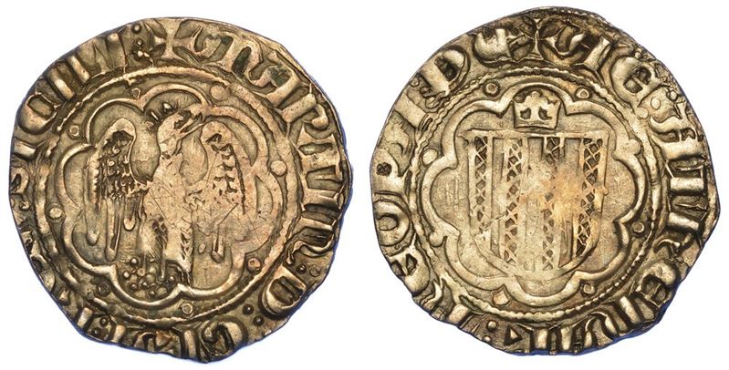 MESSINA. MARTINO I IL GIOVANE, 1402-1409. Pierreale.  - Asta Numismatica - I - Cambi Casa d'Aste