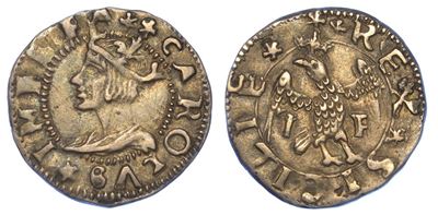Messina. Carlo V D'asburgo, 1516-1556. Mezzo Tarì.