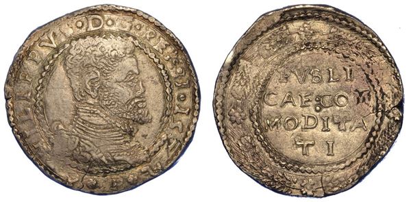 MESSINA. FILIPPO II D'ASBURGO, 1556-1598. Scudo da 10 tarì 1572.