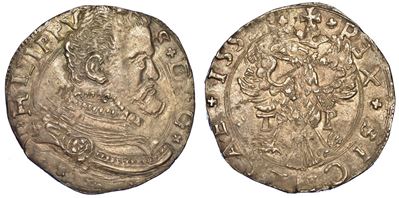 Messina. Filippo II D'asburgo, 1556-1598. 4 Tarì 1559.