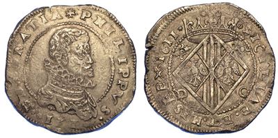 Messina. Filippo III di Spagna, 1598-1621. Scudo 1611.