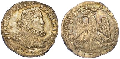 Messina. Filippo IV di Spagna, 1621-1665. 4 Tarì 1649.