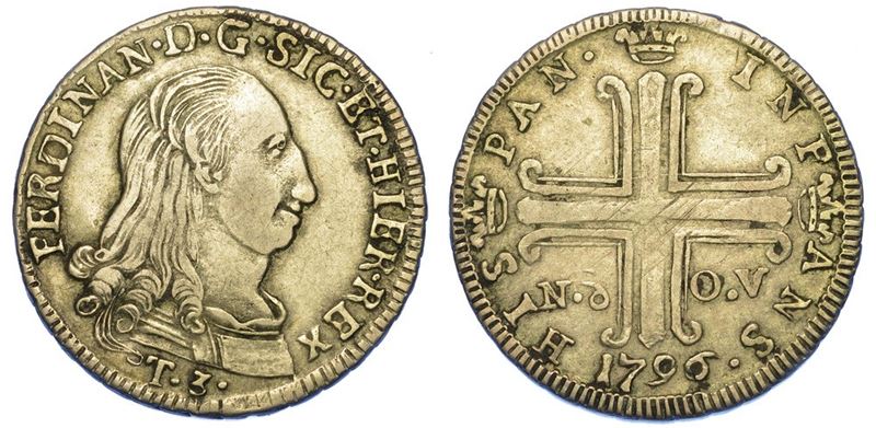 PALERMO. FERDINANDO III DI BORBONE, 1759-1816. 3 tarì 1796.  - Asta Numismatica - I - Cambi Casa d'Aste
