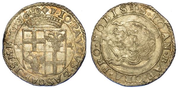 MALTA. JEAN PAUL DE LASCARIS CASTELLAR, 1636-1657. 4 Tarì.
