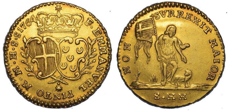 MALTA. EMANUELE PINTO, 1741-1773. 20 scudi 1764.  - Auction Numismatics - I - Cambi Casa d'Aste