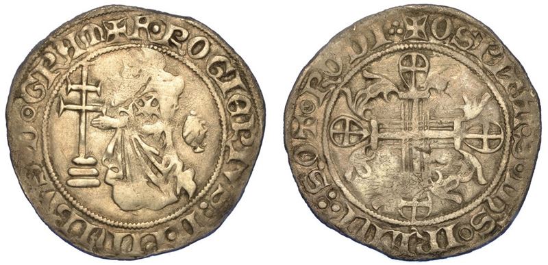 RODI. ORDINE DEI CAVALIERI DI S. GIOVANNI. ROGER DE PINS GRAN MAESTRO. Gigliato.  - Asta Numismatica - I - Cambi Casa d'Aste