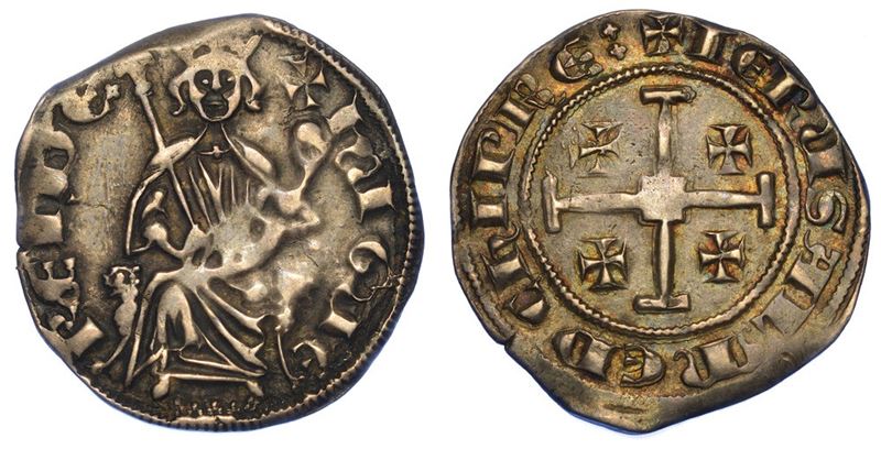 CIPRO. UGO III DI LUSIGNANO, 1267-1284. Grosso.  - Asta Numismatica - I - Cambi Casa d'Aste