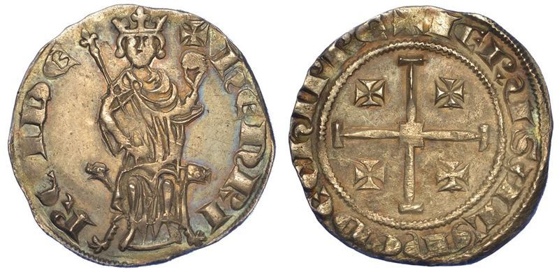 CIPRO. ENRICO II, 1285-1306. Grosso  - Auction Numismatics - I - Cambi Casa d'Aste
