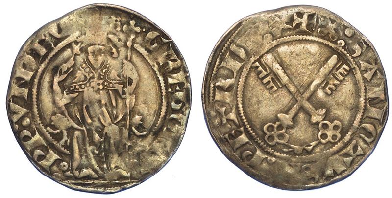 AVIGNONE. GREGORIO XI, 1370-1378. Grosso.  - Asta Numismatica - I - Cambi Casa d'Aste