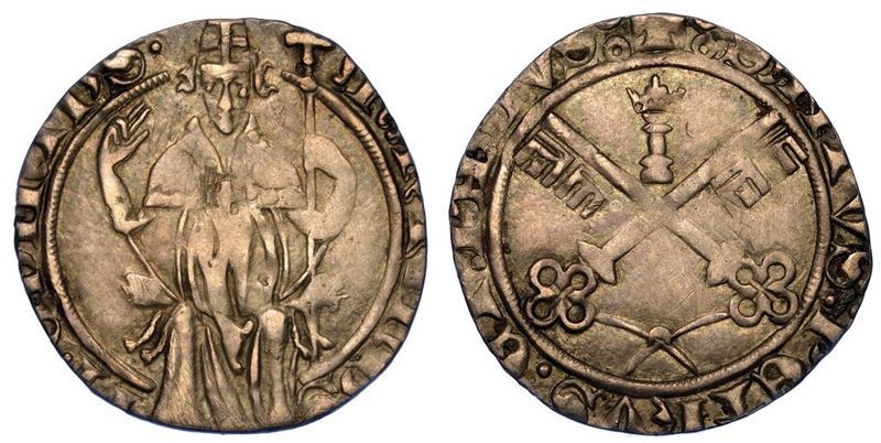 AVIGNONE. MARTINO V, 1417-1431. Grosso.  - Auction Numismatics - I - Cambi Casa d'Aste