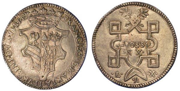 URBINO. FRANCESCO MARIA II DELLA ROVERE, 1574-1624. 20 Grossi.