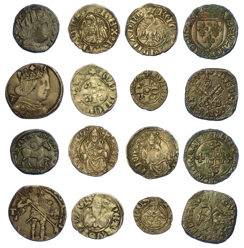 (L') AQUILA. Lotto di otto monete.  - Asta Numismatica - I - Cambi Casa d'Aste