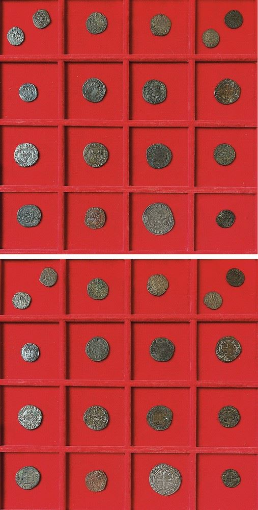 NAPOLI - XIII/XVI SECOLO. Lotto di diciotto monete.  - Asta Numismatica - I - Cambi Casa d'Aste