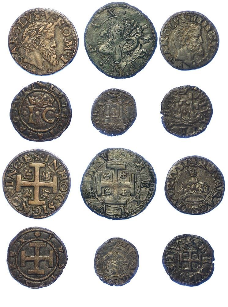 NAPOLI - CARLO V D'ASBURGO, 1516-1556. Lotto di sei monete.  - Asta Numismatica - I - Cambi Casa d'Aste