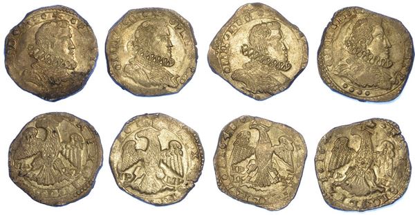 MESSINA - FILIPPO IV, 1621-1665. Lotto di quattro monete.