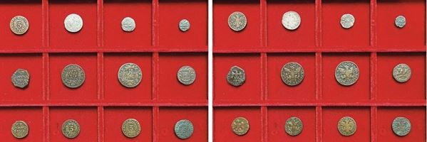 PALERMO - XII/XVII SECOLO. Lotto di dodici monete.