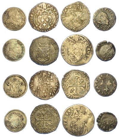 Avignone e Carpentrasso - XV/XVII Secolo. Lotto di Otto Monete.