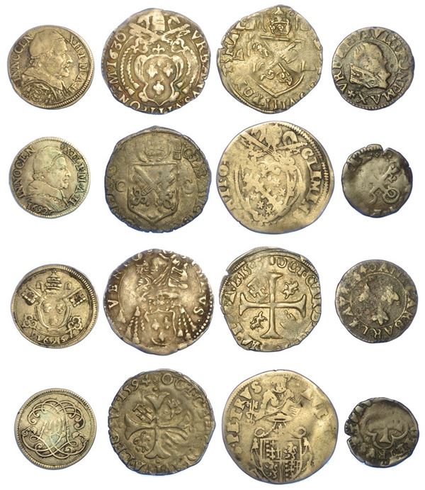 AVIGNONE E CARPENTRASSO - XV/XVII SECOLO. Lotto di otto monete.