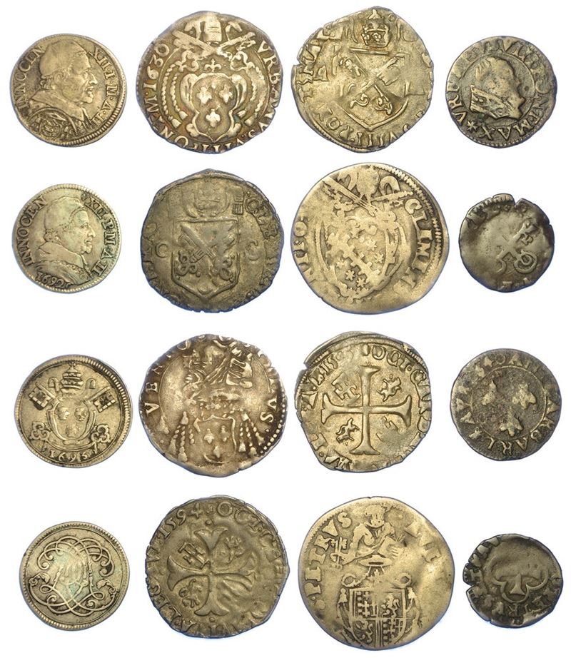 AVIGNONE E CARPENTRASSO - XV/XVII SECOLO. Lotto di otto monete.  - Asta Numismatica - I - Cambi Casa d'Aste