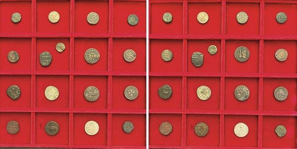 MALTA XVI/XVIII SECOLO. Lotto di diciassette monete.
