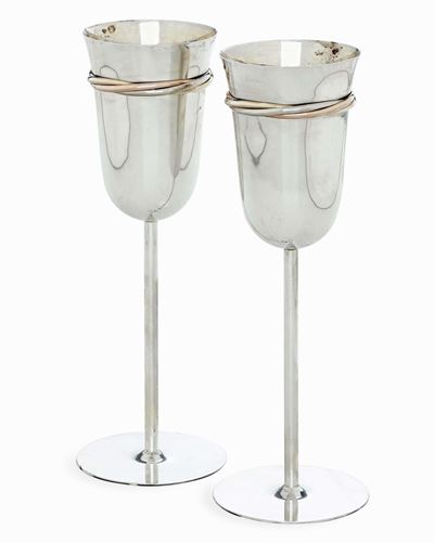 Coppia di Flutes. Collezione "trinity". Maison Cartier Parigi XX Secolo