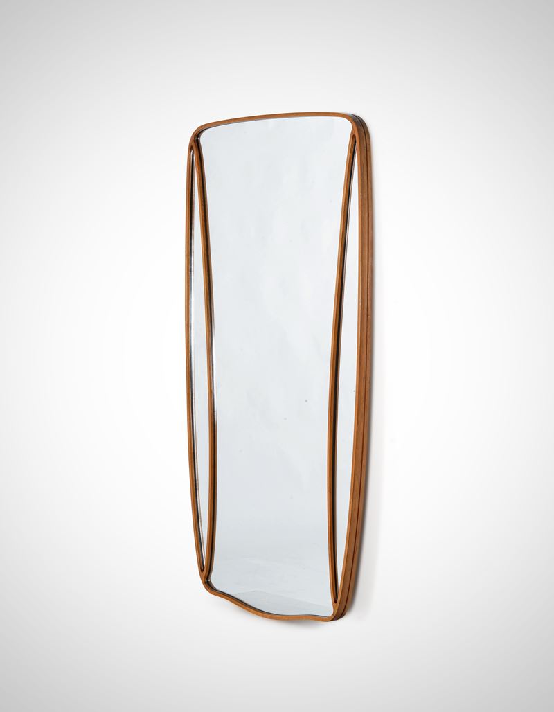 Specchiera con cornice in legno sagomato  - Asta Design Lab - Cambi Casa d'Aste