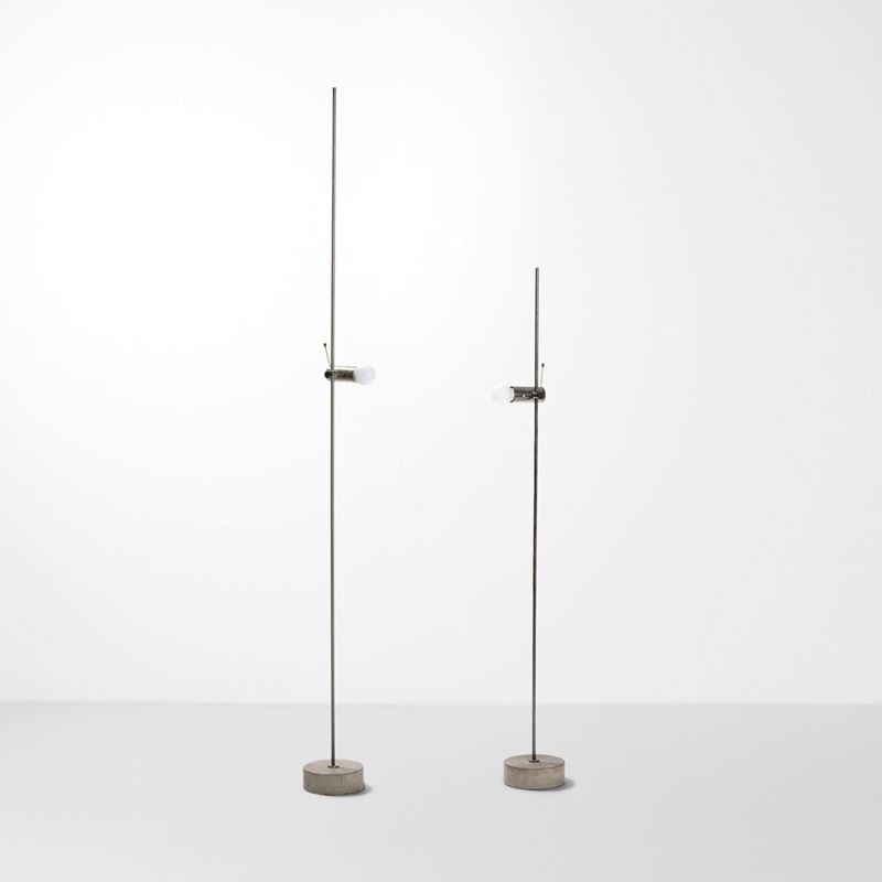 Tito Agnoli : Due lampade da terra mod. 387  - Auction Design Lab - Cambi Casa d'Aste
