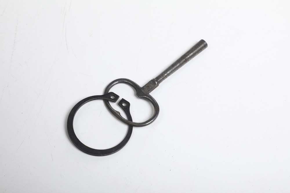 Pendola da tavolo in bronzo dorato con figura femminile e cane, Francia XX secolo
