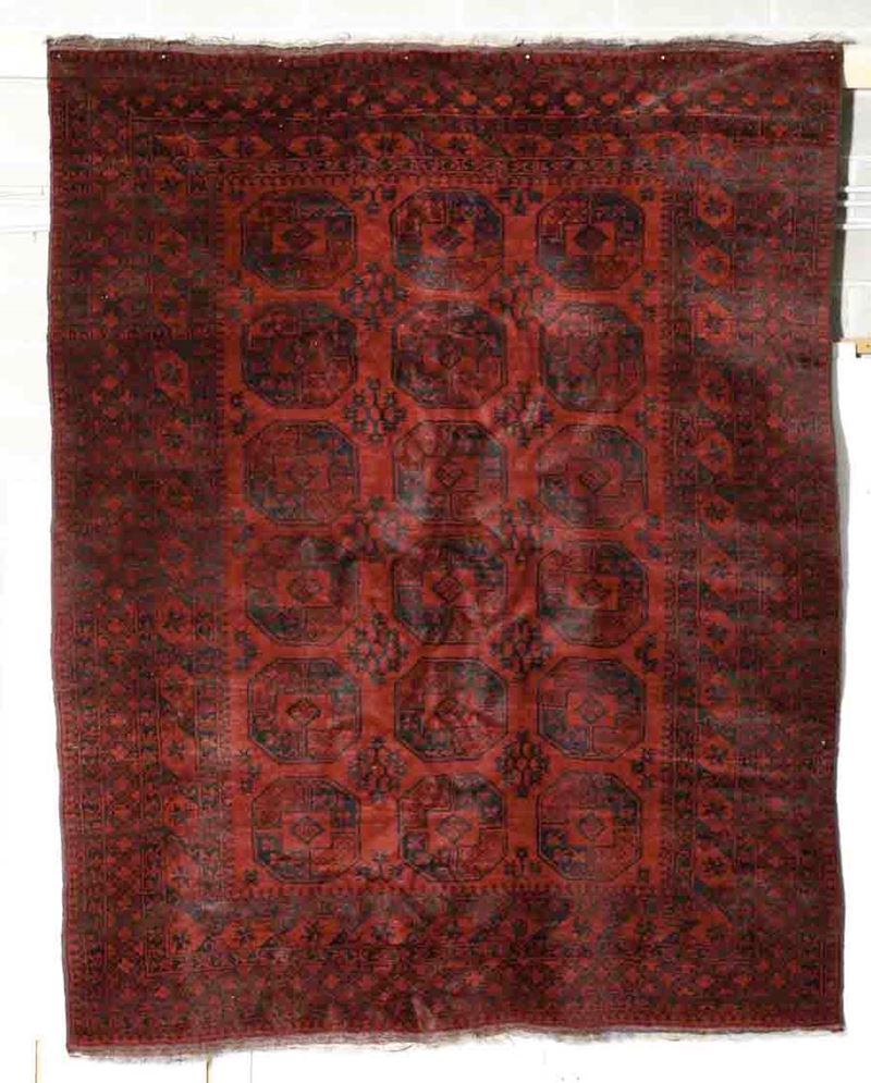 Tappeto Afgano, inizio XX secolo  - Auction Carpets - Cambi Casa d'Aste