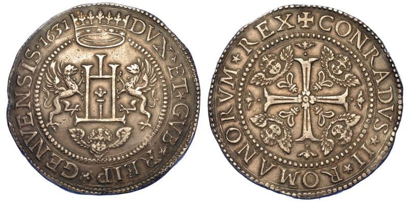 GENOVA. DOGI BIENNALI, 1528-1797. SERIE DELLA II FASE, 1541-1637. 2 Scudi 1631.  - Auction Numismatics - I - Cambi Casa d'Aste