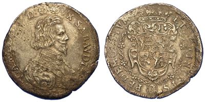 Ducato di Savoia. Vittorio Amedeo i di Savoia, 1630-1637. Ducatone (1632 o 1633). Torino o Vercel...