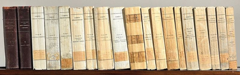 CORPUS NUMMORUM ITALICORUM. Catalogo generale delle monete medioevali e moderne coniate in Italia e da italiani all'estero. Roma, 1910-1943.  - Auction Numismatics - I - Cambi Casa d'Aste