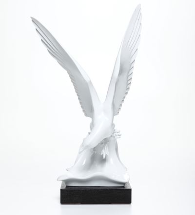 Figura di Gabbiano.meissen, Max Esser (1885-1945), Modello di Max Esser del 1934.