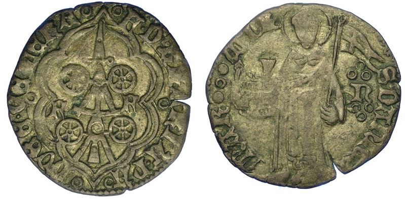 PADOVA. FRANCESCO I DA CARRARA, 1355-1388. Carrarese da 4 Soldi.  - Auction Numismatics - I - Cambi Casa d'Aste