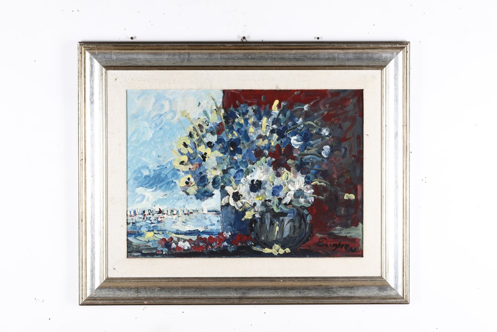 Eughen Natura Morta con Vaso di Fiori