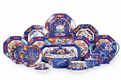 Servizio da Tavola Hermès 'marqueterie De Pierres Dures D'orient Et D’occident' Limoges, Verso la...