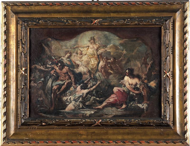 Giovanni Angelo Borroni : Episodio tratto dalla mitologia classica  - olio su tela - Asta Old Masters - Cambi Casa d'Aste
